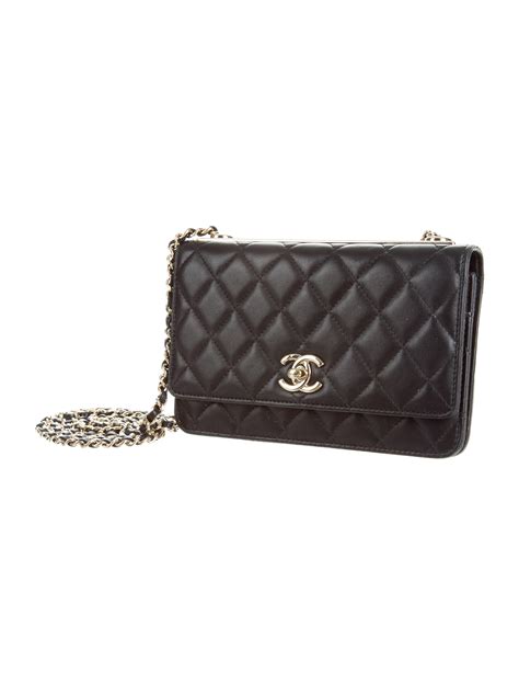 chanel purse on a chain|chanel trendy wallet on chain.